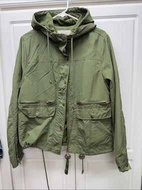 Ashley By 26 International Olive Green Hooded Field Jacket